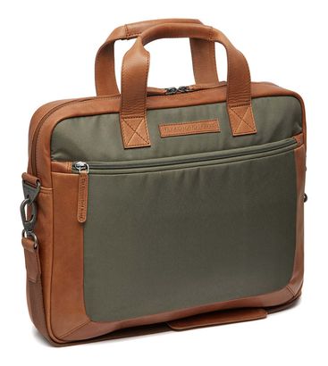 The Chesterfield Brand Narvik Business Bag Steel Green