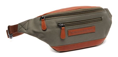 The Chesterfield Brand Velta Leather Waist Pack Steel Green