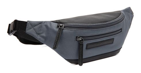 The Chesterfield Brand Velta Leather Waist Pack Light Grey
