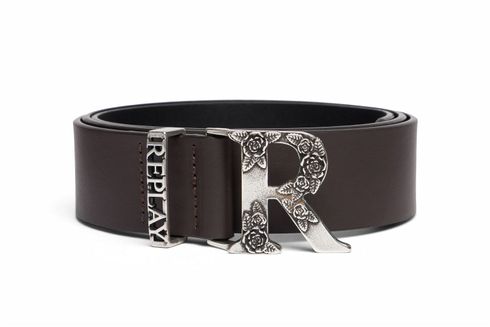 REPLAY Belt W100 Black Coffe