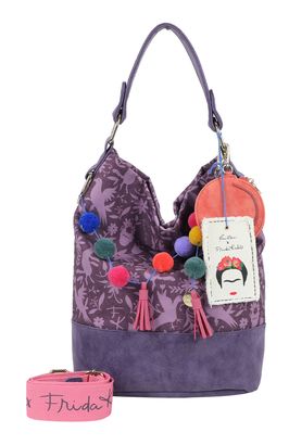 Fritzi aus Preußen Izzy07 Fritzi x Frida Kahlo Limited Canvas Hobo Bag Nature Folk