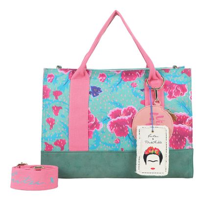Fritzi aus Preußen Canvas Fritzi x Frida Kahlo Tote Bag Limited Flower Green