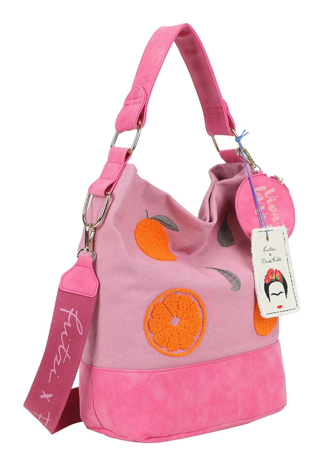 Fritzi aus Preußen Izzy07 Fritzi x Frida Kahlo Limited Canvas Hobo Bag Oranges Fritzi aus Preußen Izzy07 Fritzi x Frida Kahlo Limited Canvas Hobo Bag Oranges