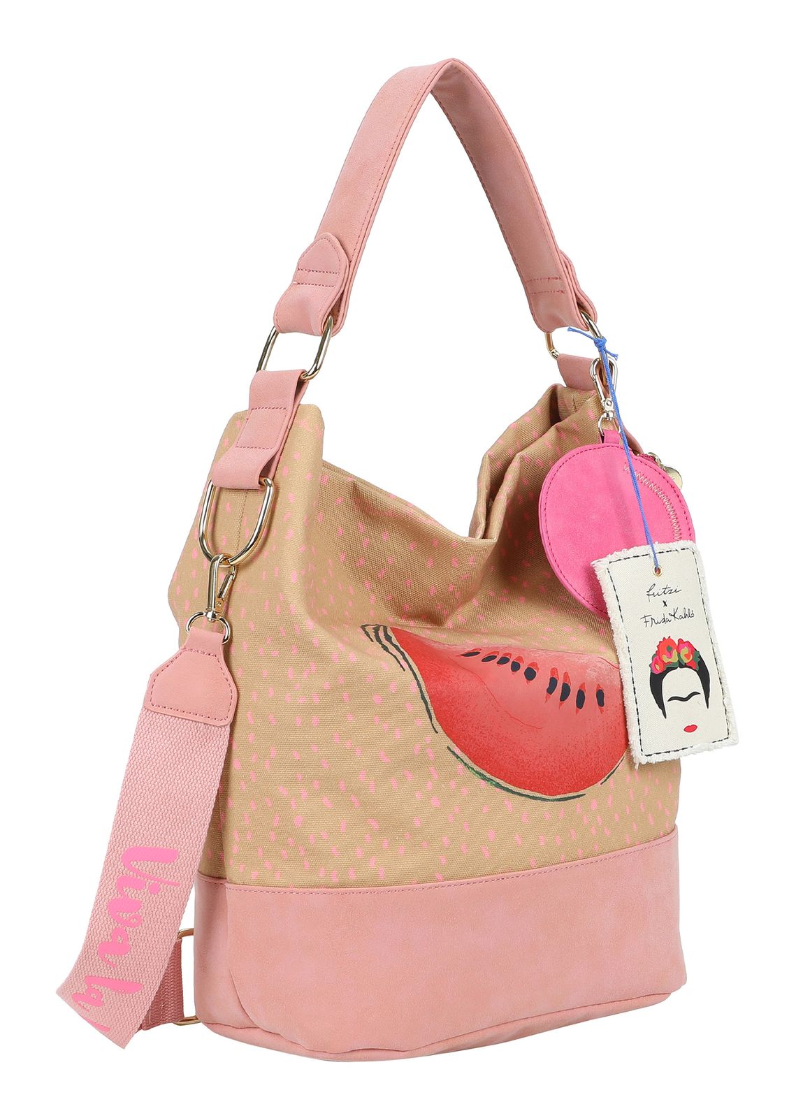 Fritzi aus Preußen Izzy07 Fritzi x Frida Kahlo Limited Canvas Hobo Bag Melon Fritzi aus Preußen Izzy07 Fritzi x Frida Kahlo Limited Canvas Hobo Bag Melon
