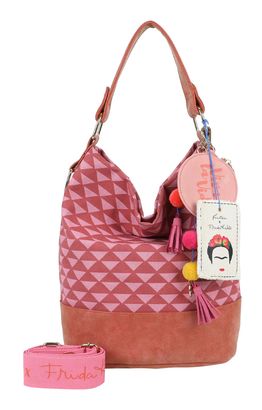 Fritzi aus Preußen Izzy07 Fritzi x Frida Kahlo Limited Canvas Hobo Bag Geo