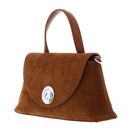 COCCINELLE Nikla Suede Bim Handbag Cognac COCCINELLE Nikla Suede Bim Handbag Cognac