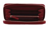 COCCINELLE Metallic Soft Wallet Grained Leather Ruby
