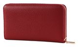COCCINELLE Metallic Soft Wallet Grained Leather Ruby