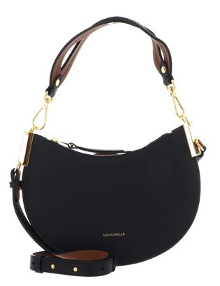 COCCINELLE Sunup Shoulder Bag Noir / Cognac