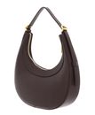 COCCINELLE Whisper Grained Leather Mini Bag Brunette COCCINELLE Whisper Grained Leather Mini Bag Brunette