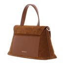 COCCINELLE Nikla Suede Bim Handbag Cognac COCCINELLE Nikla Suede Bim Handbag Cognac
