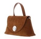 COCCINELLE Nikla Suede Bim Handbag Cognac COCCINELLE Nikla Suede Bim Handbag Cognac