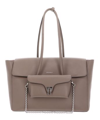 COCCINELLE Double Beat Shopper Warm Taupe