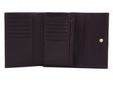COCCINELLE Metallic Soft Wallet Grainy Leather Prune COCCINELLE Metallic Soft Wallet Grainy Leather Prune