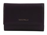 COCCINELLE Metallic Soft Wallet Grainy Leather Prune COCCINELLE Metallic Soft Wallet Grainy Leather Prune