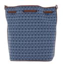 COCCINELLE Beat Bucket Bag Blue Denim / Cognac