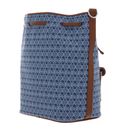 COCCINELLE Beat Bucket Bag Blue Denim / Cognac