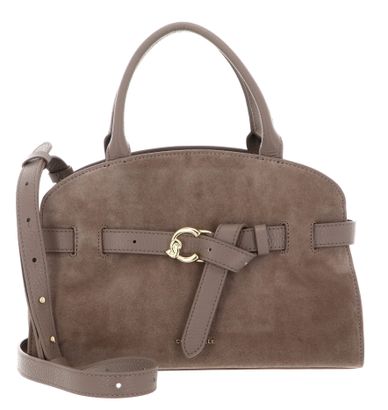 COCCINELLE Sabine Suede Bi Handbag Warm Taupe