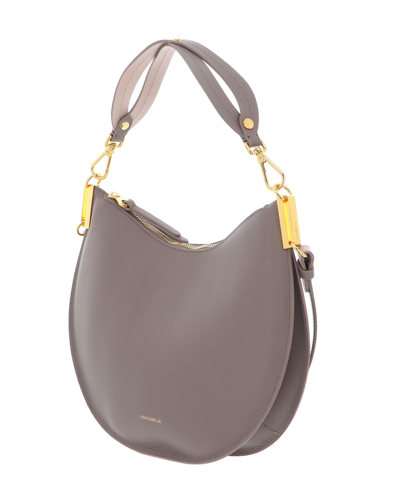COCCINELLE Sunup Shoulder Bag Warm Taupe / Rosette COCCINELLE Sunup Shoulder Bag Warm Taupe / Rosette