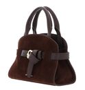 COCCINELLE Sabine Suede Bi Handbag Brunette