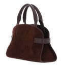 COCCINELLE Sabine Suede Bi Handbag Brunette