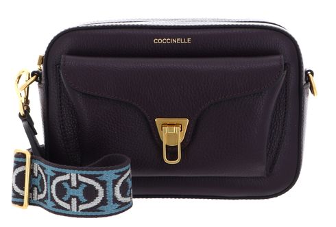 COCCINELLE Beat Soft Ribb Crossbody Bag Grained Leather Prune