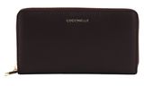COCCINELLE Metallic Soft Wallet Grained Leather Prune