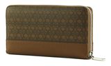 COCCINELLE Coated Monogram Zip Around Wallet Multi Cognac / Cognac