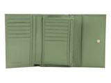COCCINELLE Metallic Soft Wallet Grainy Leather Greenery COCCINELLE Metallic Soft Wallet Grainy Leather Greenery