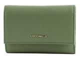 COCCINELLE Metallic Soft Wallet Grainy Leather Greenery COCCINELLE Metallic Soft Wallet Grainy Leather Greenery