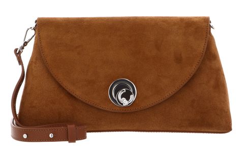 COCCINELLE Nikla Suede Bim Handbag Cognac