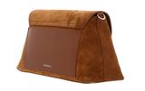 COCCINELLE Nikla Suede Bim Handbag Cognac