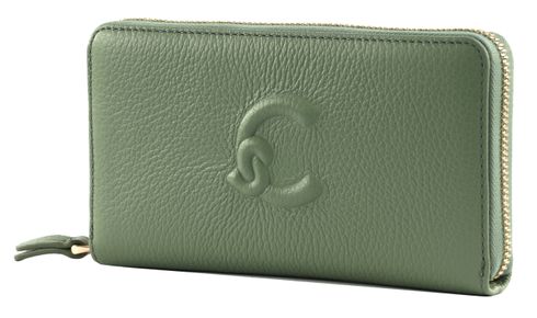 COCCINELLE Dulse Soft Zip Around Wallet Greenery COCCINELLE Dulse Soft Zip Around Wallet Greenery