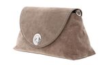 COCCINELLE Nikla Suede Bim Handbag Warm Taupe