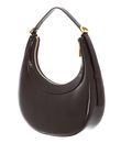 COCCINELLE Whisper Shiny Shiny Leather Mini Bag Brunette COCCINELLE Whisper Shiny Shiny Leather Mini Bag Brunette