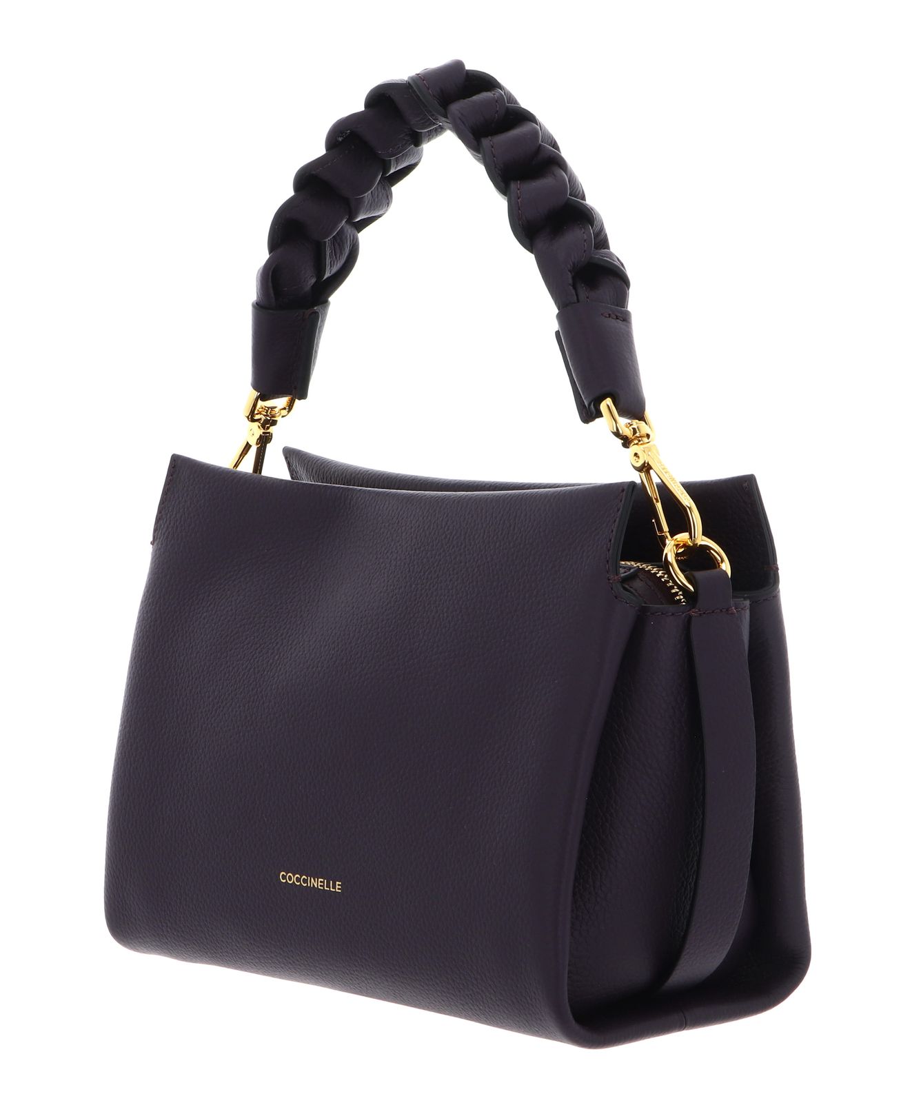 COCCINELLE Boheme Grana Double Crossbody Double Grainy Leather Prune / Ribes COCCINELLE Boheme Grana Double Crossbody Double Grainy Leather Prune / Ribes