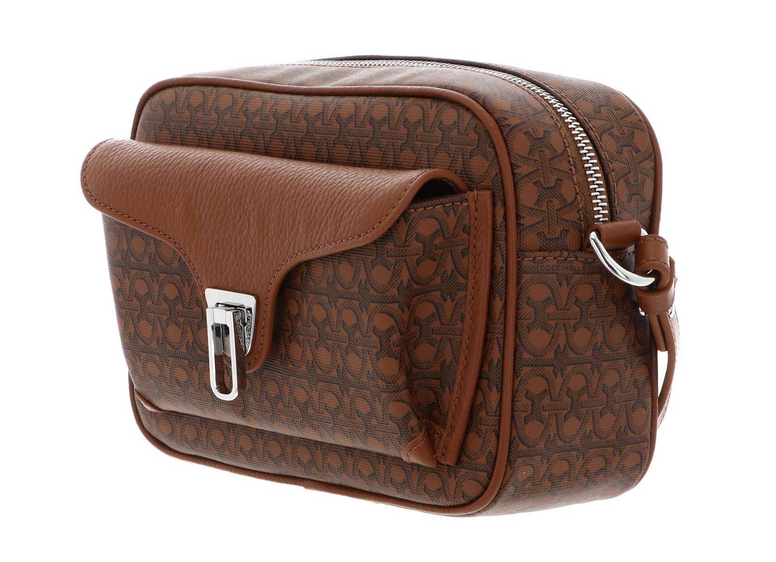 COCCINELLE Beat Coat. Monogram Crossbody Bag Multi Cognac / Cognac COCCINELLE Beat Coat. Monogram Crossbody Bag Multi Cognac / Cognac