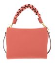 COCCINELLE Boheme Grana Double Crossbody Double Grainy Leather Pink Clay / Brunette COCCINELLE Boheme Grana Double Crossbody Double Grainy Leather Pink Clay / Brunette