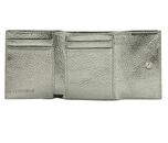 COCCINELLE Metallic Soft Wallet Grained Leather Steel COCCINELLE Metallic Soft Wallet Grained Leather Steel