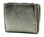 COCCINELLE Metallic Soft Wallet Grained Leather Steel COCCINELLE Metallic Soft Wallet Grained Leather Steel