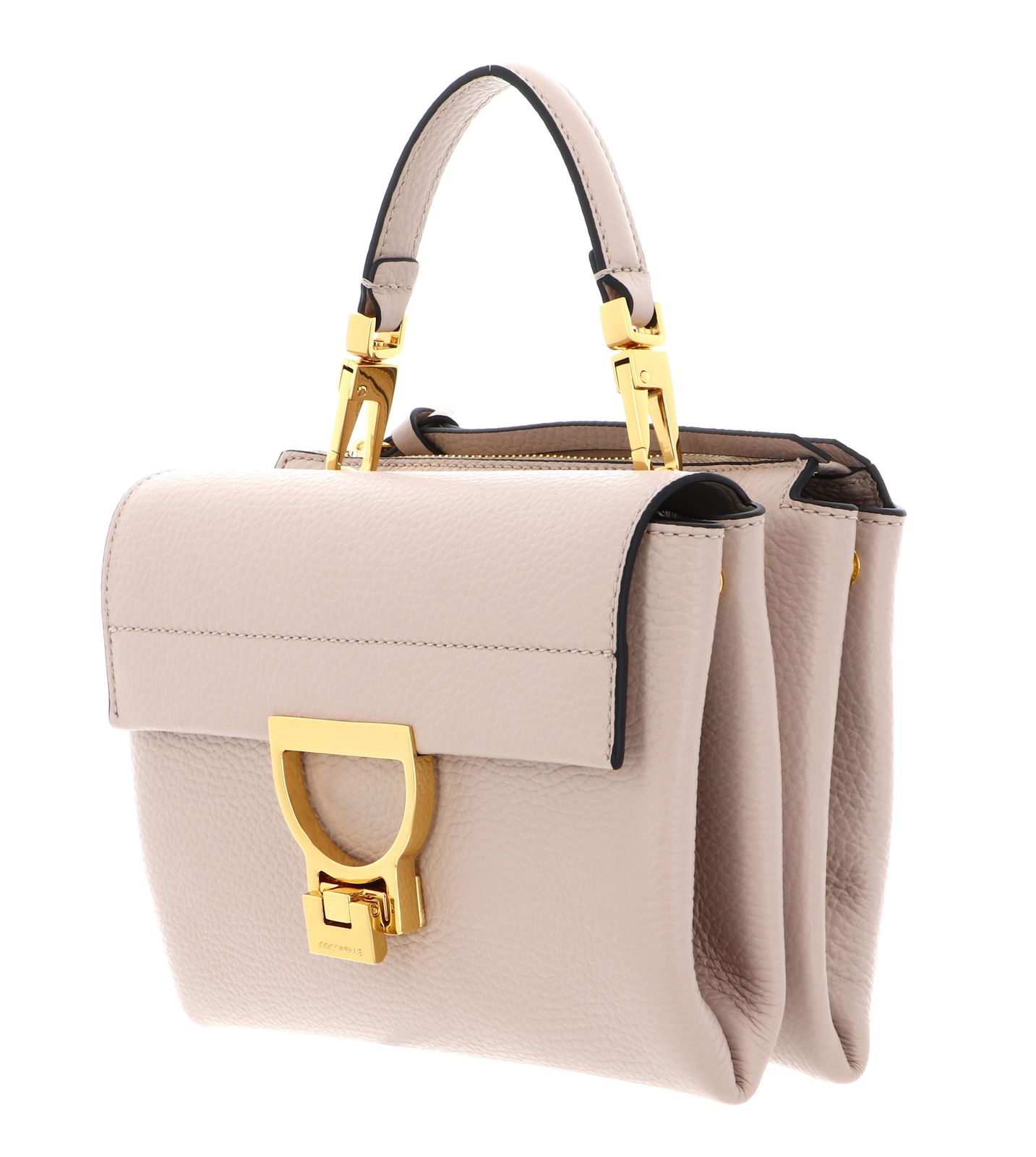 COCCINELLE Arlettis Handbag Grainy Leather Rosette COCCINELLE Arlettis Handbag Grainy Leather Rosette