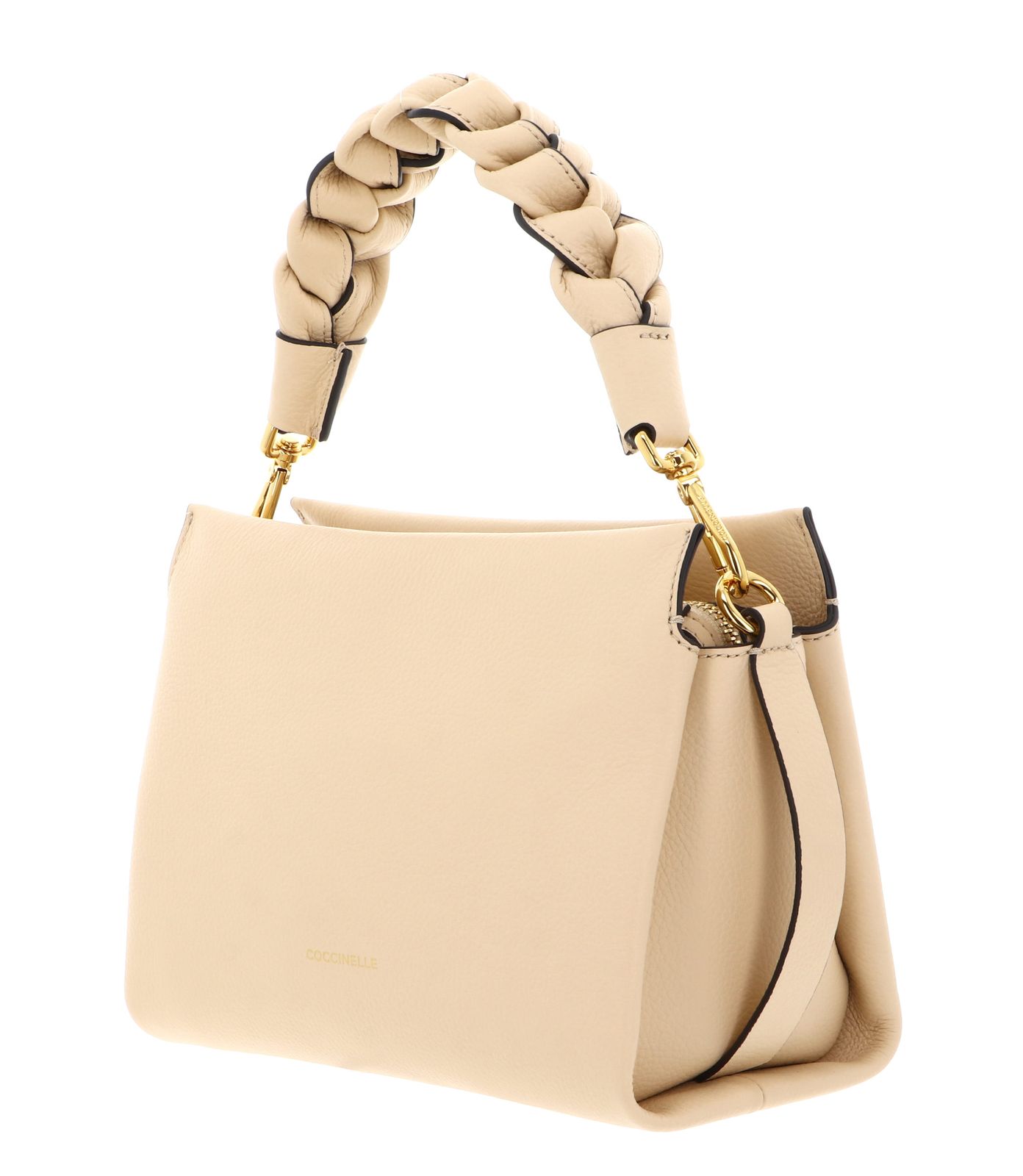 COCCINELLE Boheme Grana Double Crossbody Double Grainy Leather Betulla / Cognac COCCINELLE Boheme Grana Double Crossbody Double Grainy Leather Betulla / Cognac