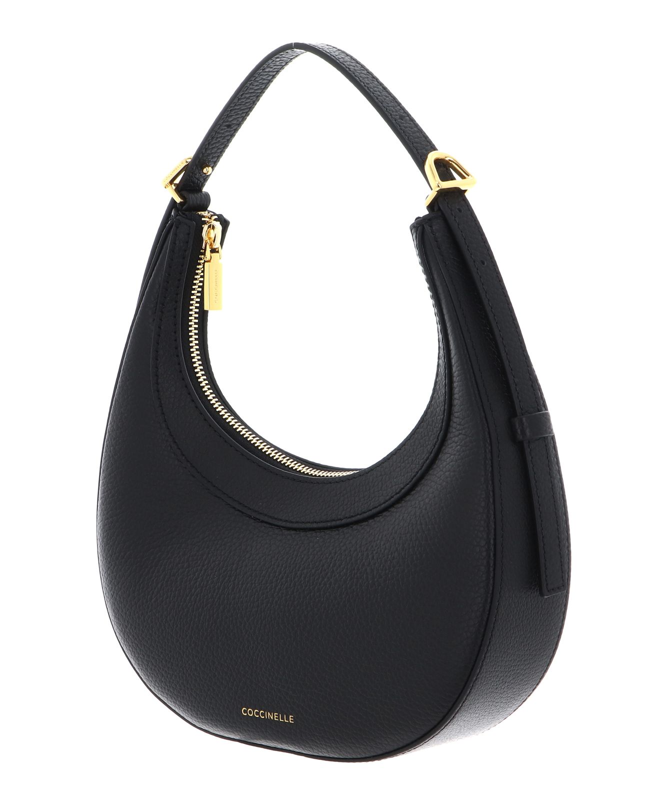 COCCINELLE Whisper Grained Leather Mini Bag Noir COCCINELLE Whisper Grained Leather Mini Bag Noir