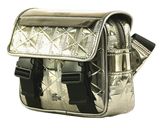LACOSTE The Blend Messenger Bag Silver Black LACOSTE The Blend Messenger Bag Silver Black