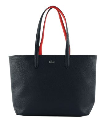 LACOSTE Anna Zipped Shopping Bag Marine 166 Rouge 240