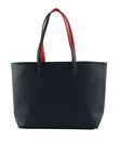 LACOSTE Anna Zipped Shopping Bag Marine 166 Rouge 240 LACOSTE Anna Zipped Shopping Bag Marine 166 Rouge 240