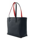 LACOSTE Anna Zipped Shopping Bag Marine 166 Rouge 240 LACOSTE Anna Zipped Shopping Bag Marine 166 Rouge 240