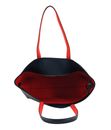 LACOSTE Anna Zipped Shopping Bag Marine 166 Rouge 240 LACOSTE Anna Zipped Shopping Bag Marine 166 Rouge 240