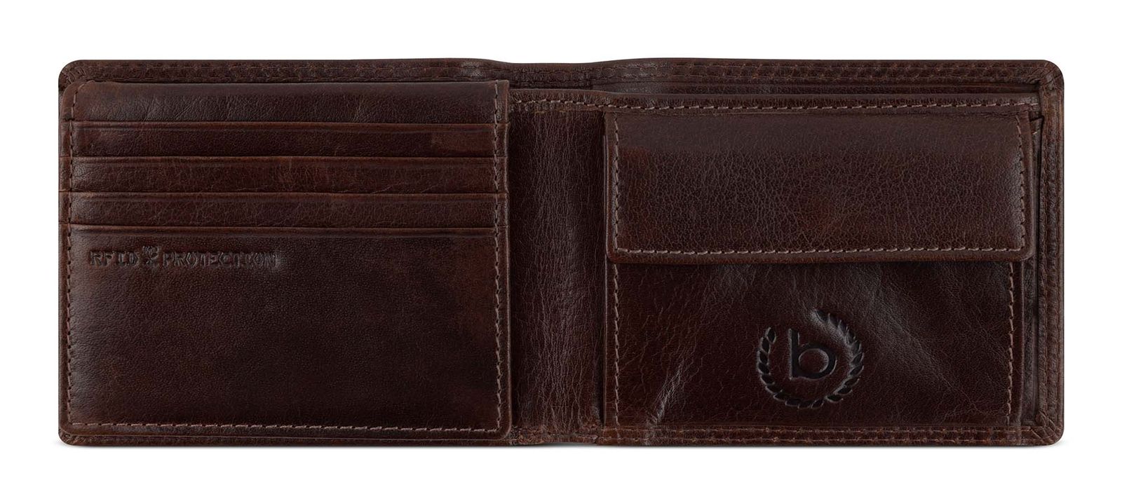 bugatti Savona Wallet With Flap 8CC Brown bugatti Savona Wallet With Flap 8CC Brown