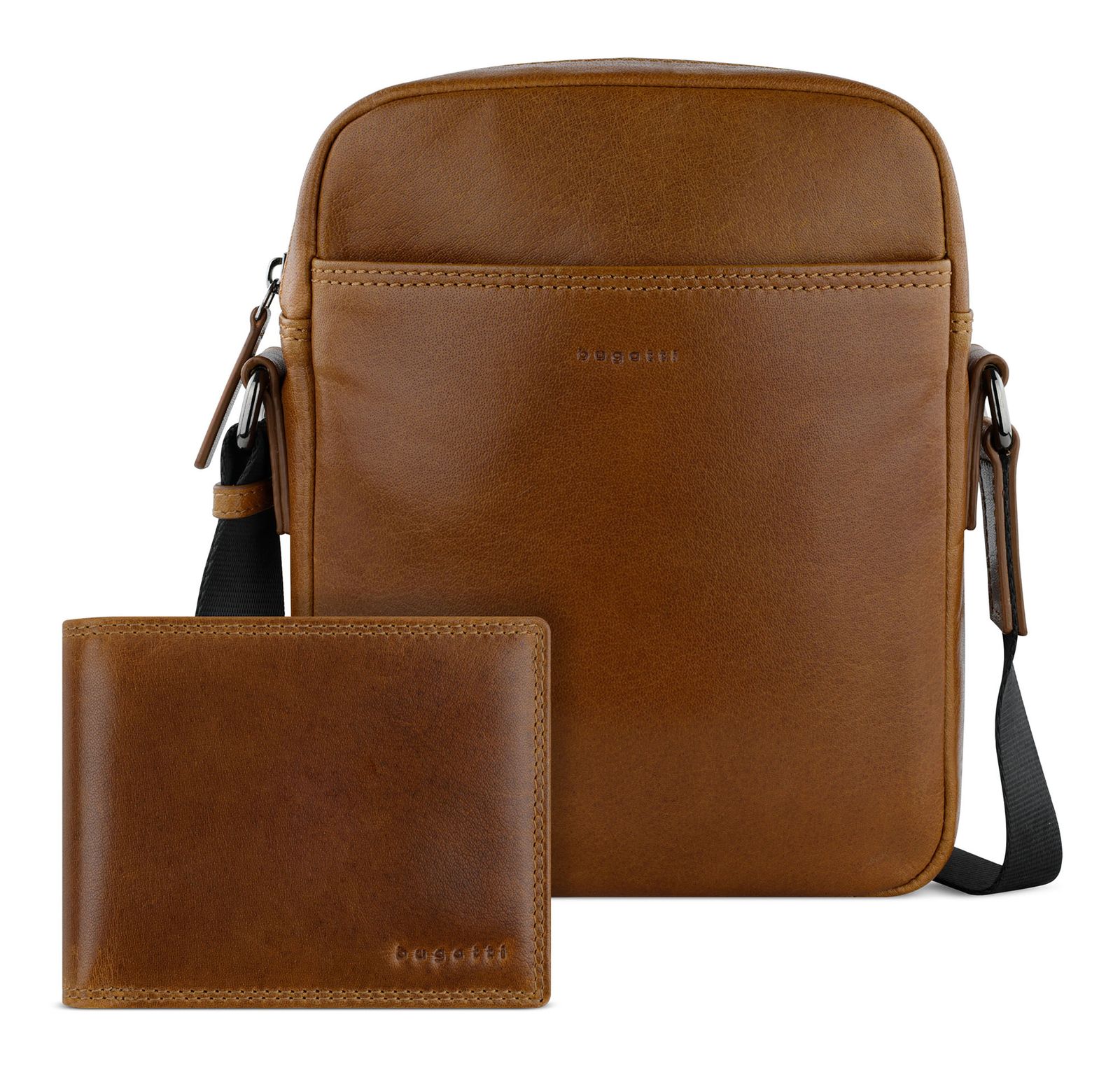 bugatti Savona Crossover Bag + Wallet Cognac bugatti Savona Crossover Bag + Wallet Cognac